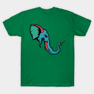 Elephant transformed, trunk becomes serpent's graceful form T-Shirt